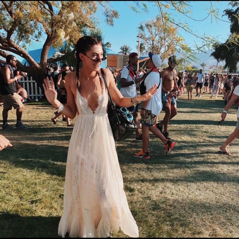 Cream Maxi Hot as Hell Dress